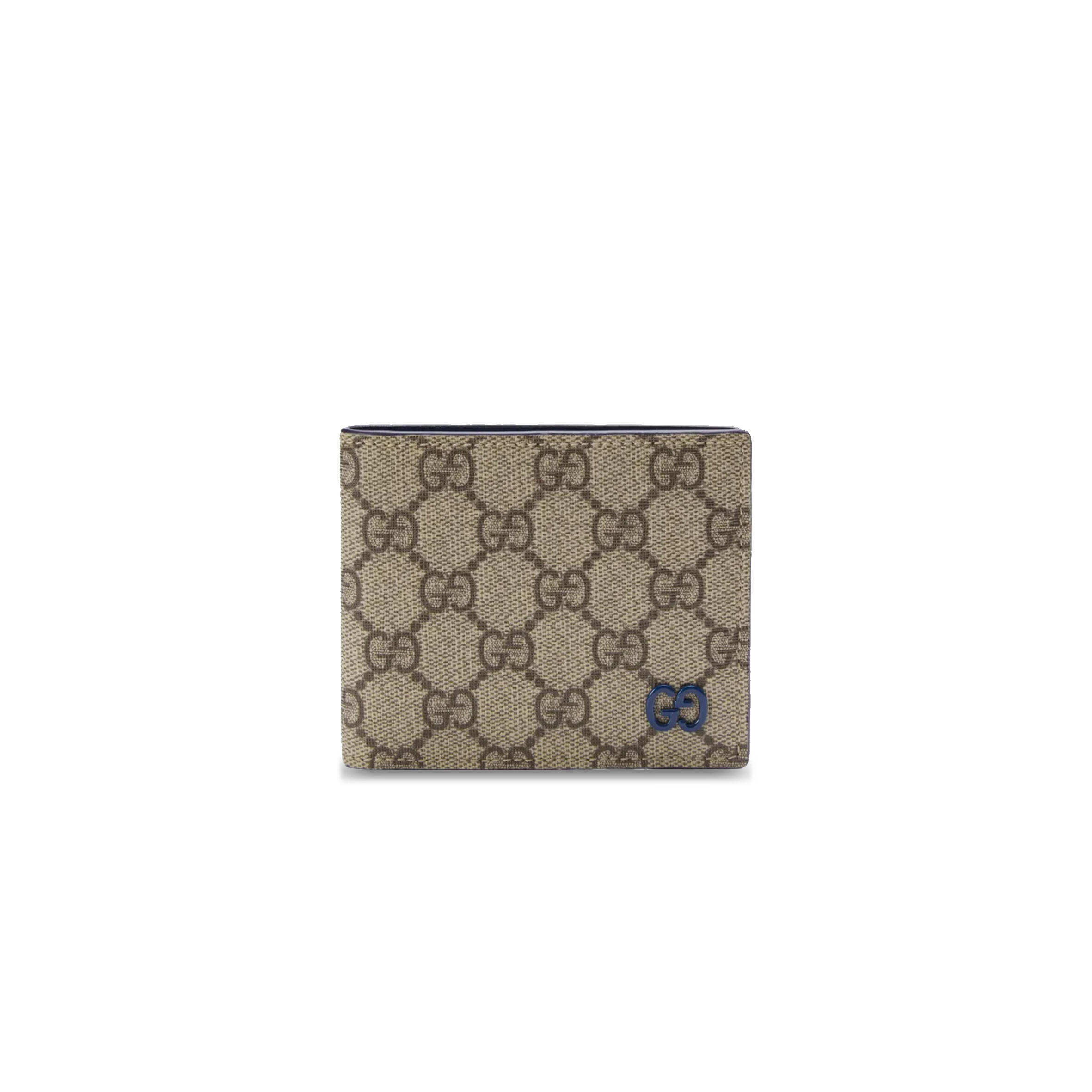 Gvc*1 blue interior gg bi-fold wallet 768243 (21*9cm)
